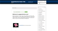 Desktop Screenshot of pageprotectors.com