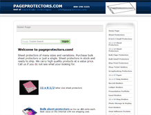 Tablet Screenshot of pageprotectors.com